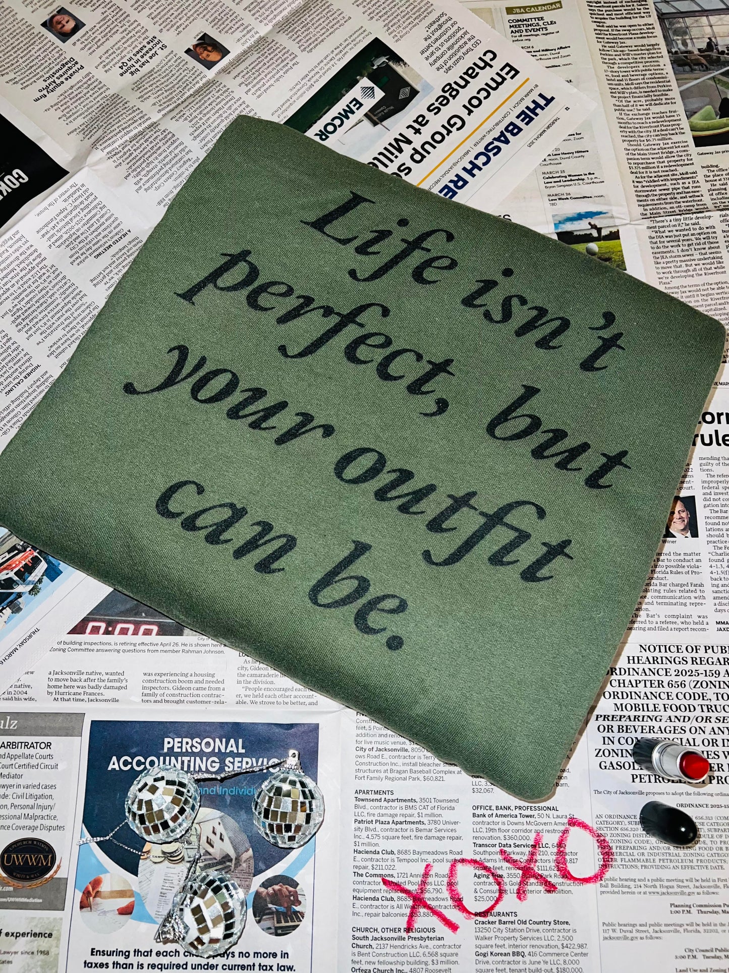 Life Isnt Perfect Crewneck