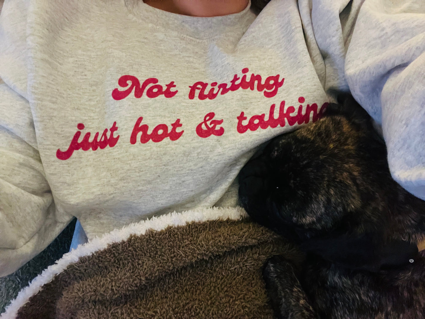 Not Flirting Crewneck