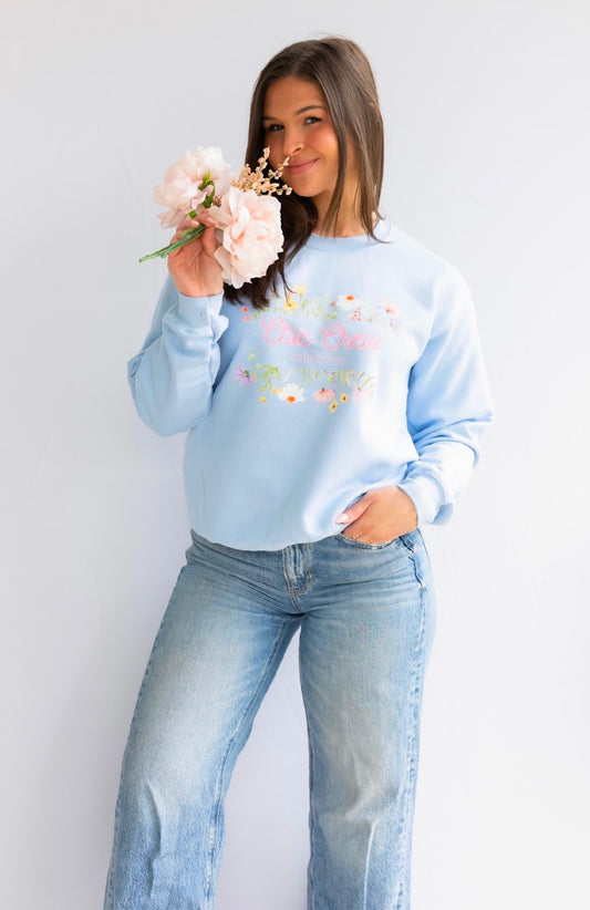 Chic Flower Power Crewneck
